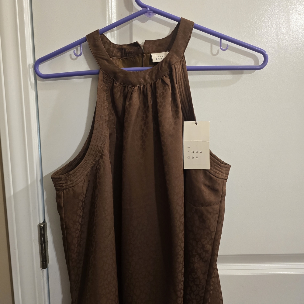 A New Day Brown Sleeveless Top